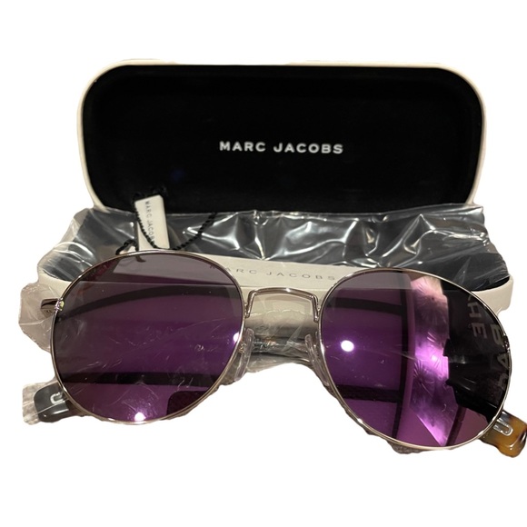 NWB Marc Jacobs Grunge Round Sunglasses - Picture 3 of 3